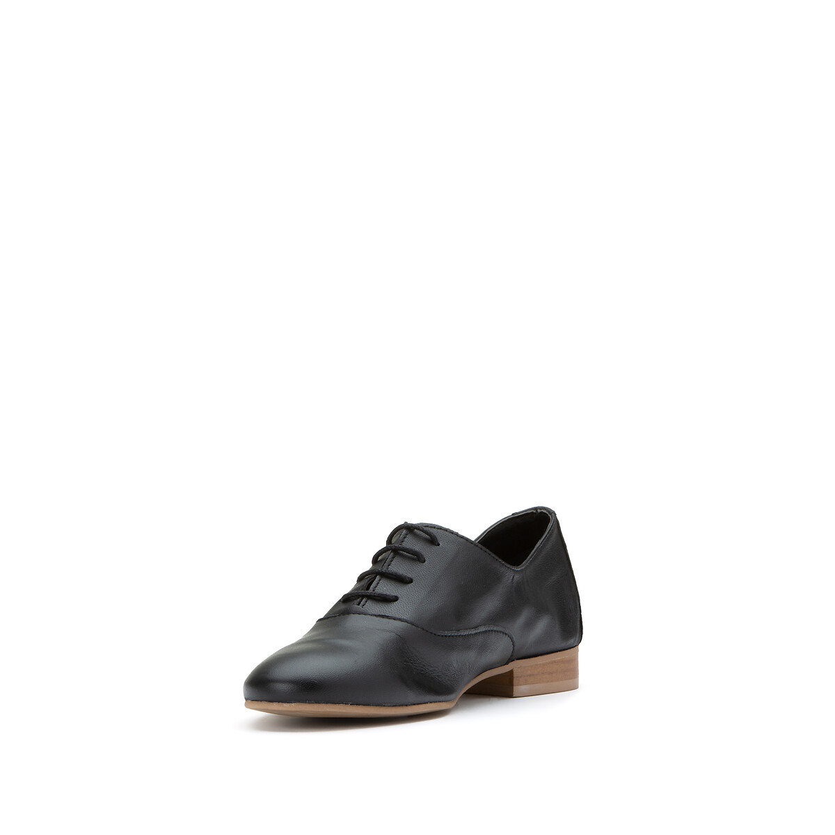 Ботинки-дерби La Redoute Из мягкой кожи 37 черный, размер 37 - фото 2