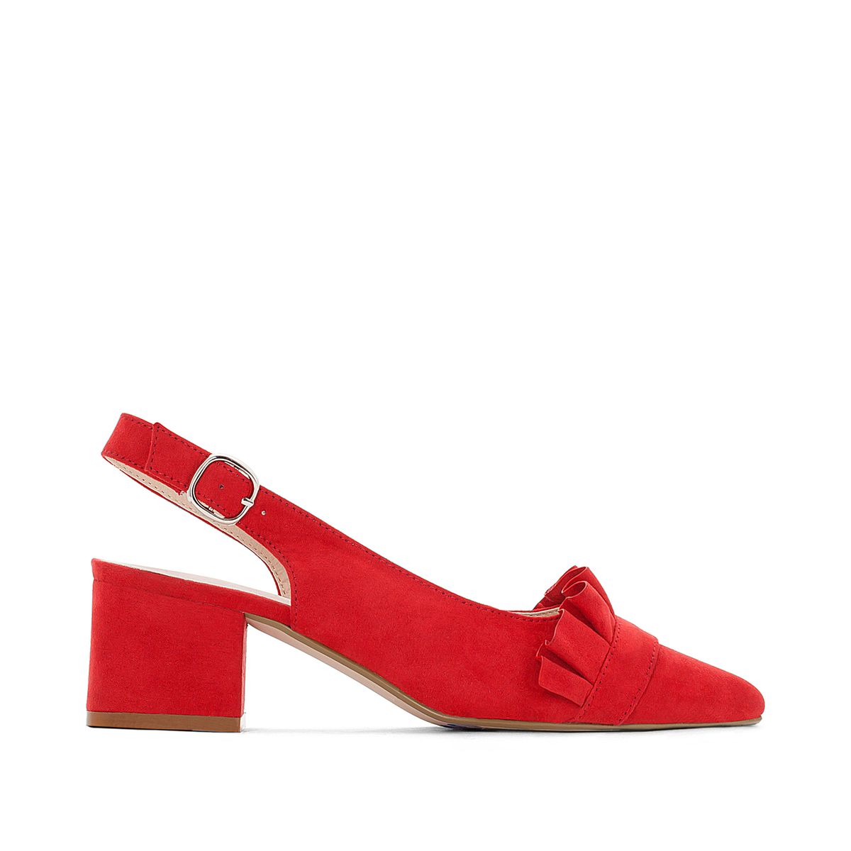 Ballerines arrière ouvert détail volant