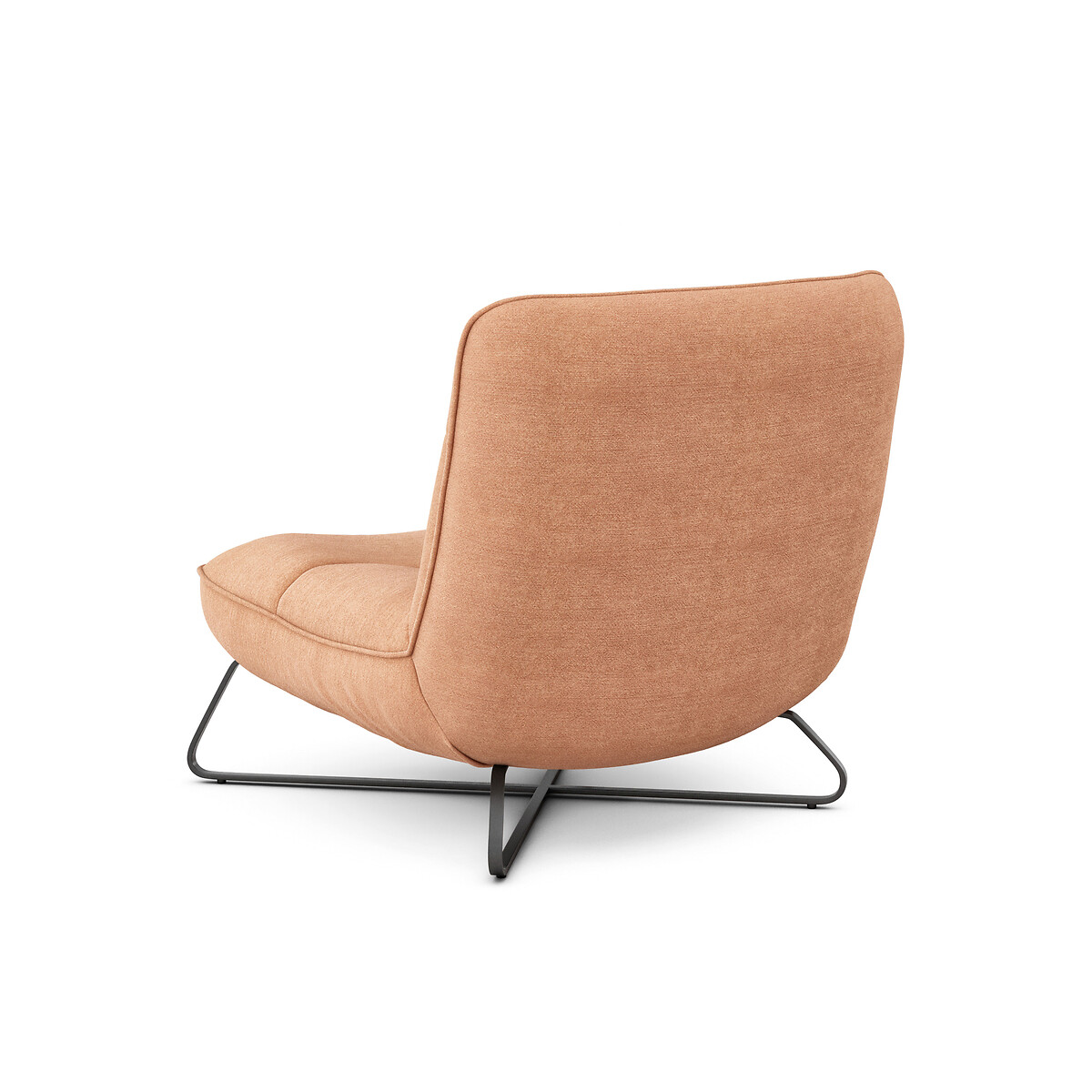 Кресло La Redoute Из ткани из хлопка и льна Helma единый размер оранжевый - фото 4