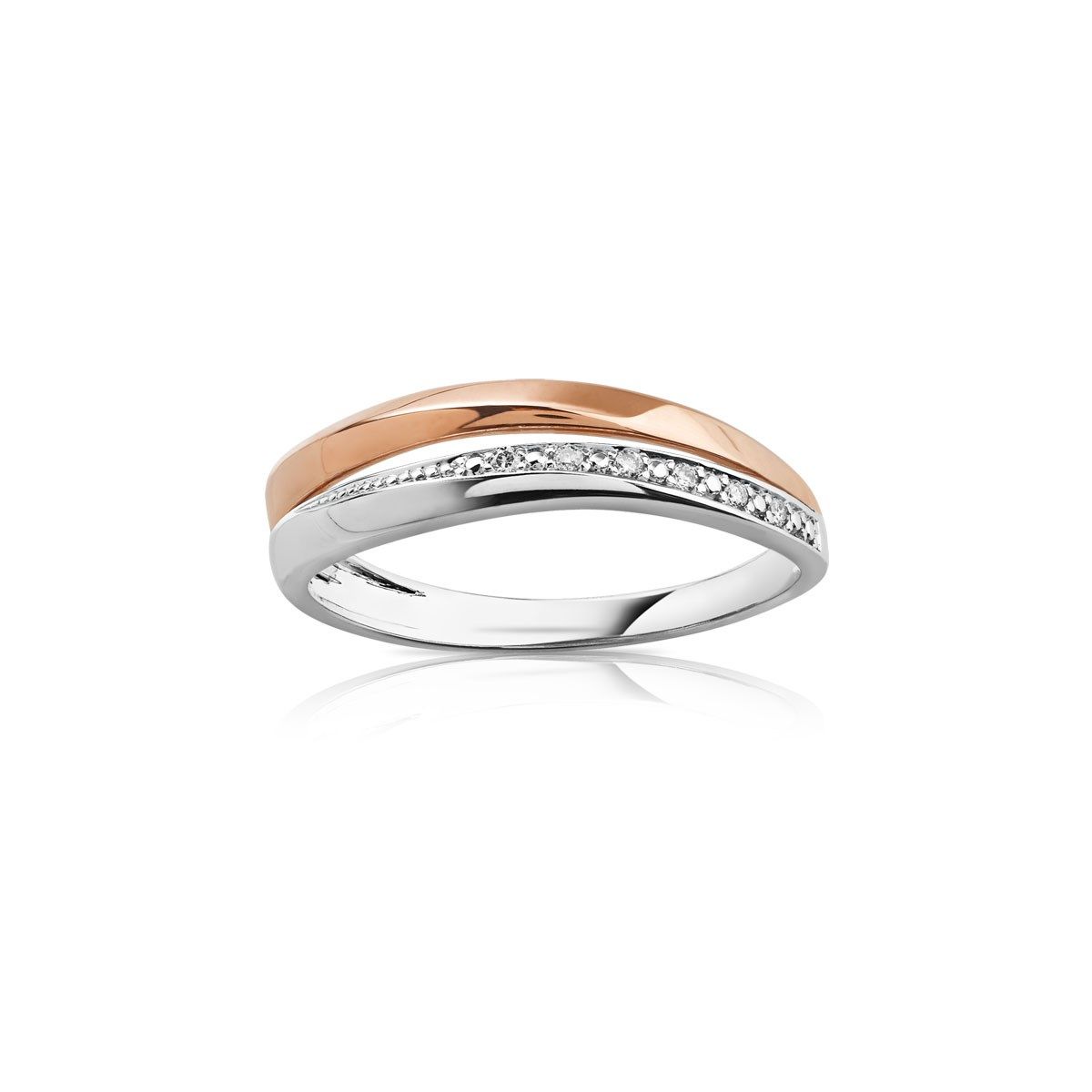Bague 2 ors 375 diamant