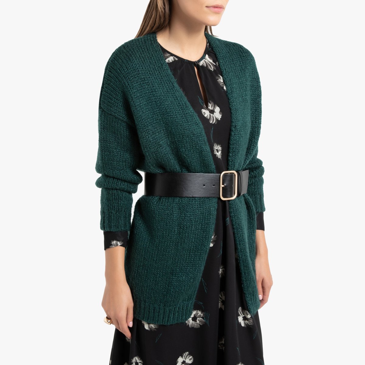 

Кардиган La Redoute, Зеленый, Из плотного трикотажа M зеленый
