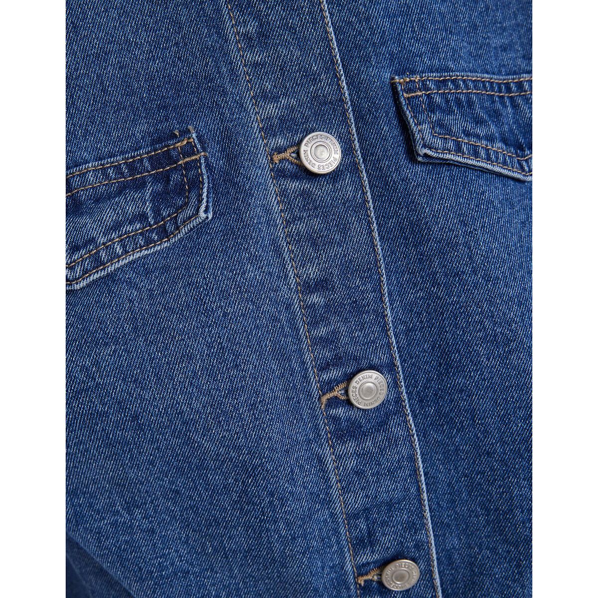Жакет Короткий из джинсовой ткани XS синий LaRedoute, размер XS - фото 4