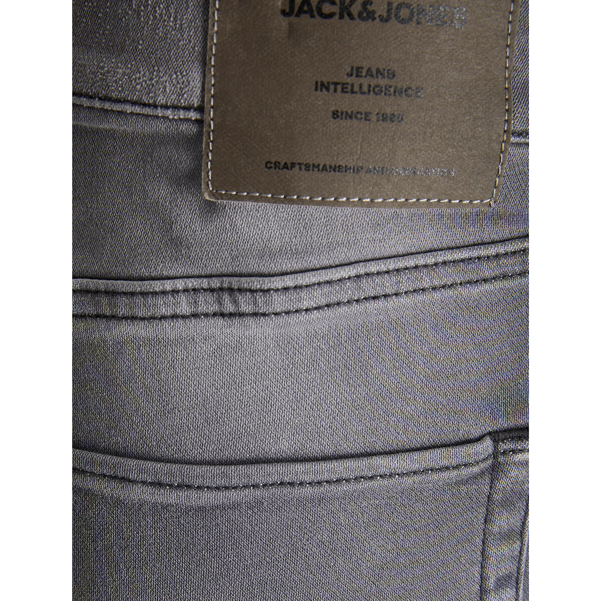 Шорты JACK & JONES Из джинсовой ткани суперстрейч Rick L серый, размер L - фото 5