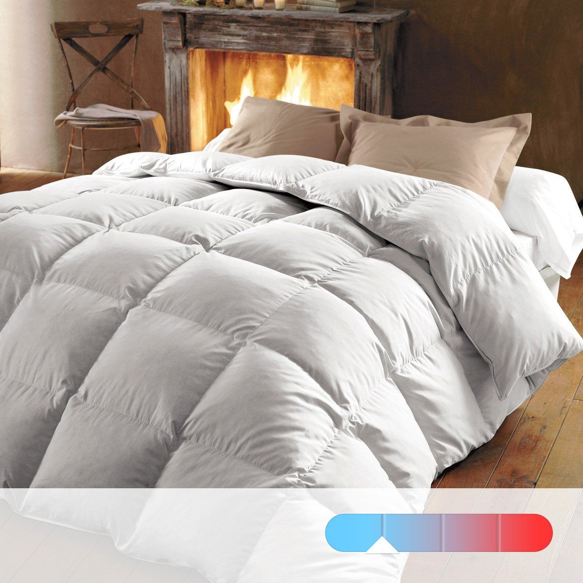 Couette TEMPEREE 370 gr/m2 - 50% Duvet d