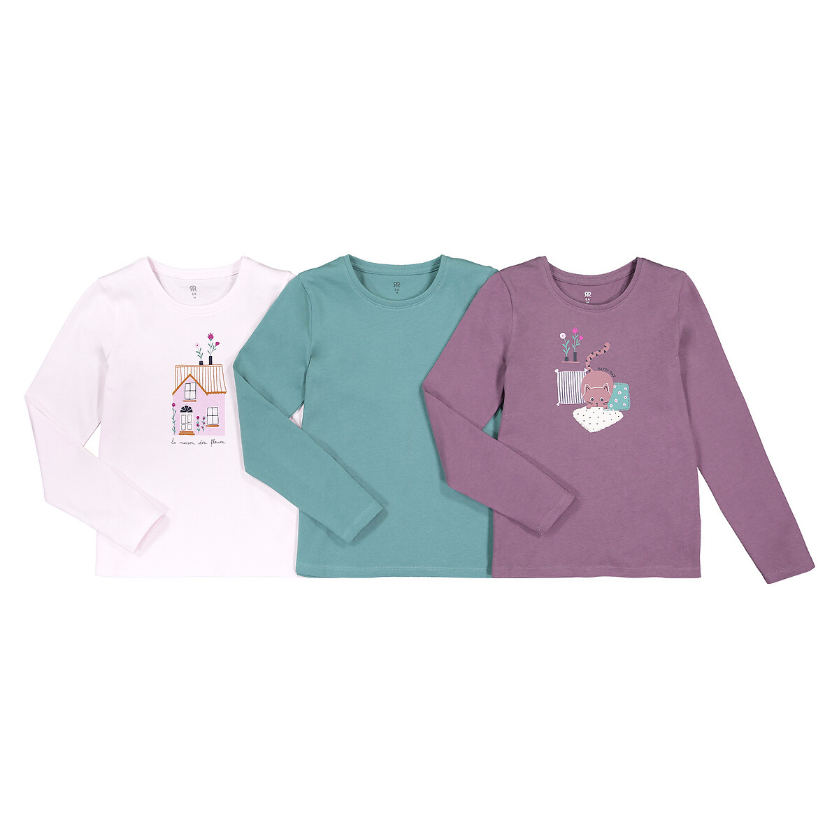 

Комплект из 3 футболок из LA REDOUTE COLLECTIONS, Розовый, Комплект из 3 футболок из Биохлопка 3-12 лет 3 года - 94 см розовый