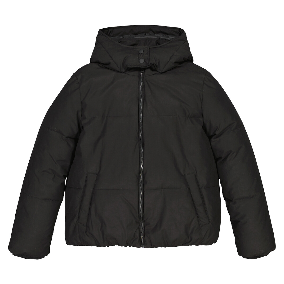 Куртка Стеганая утепленная с капюшоном 16 лет - 162 см черный LaRedoute, размер 16 лет - 162 см - фото 3