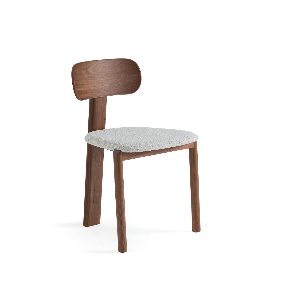 Стул с обивкой из буклированной ткани дизайн Э Галлина Marais единый размер каштановый кресло для столовой marais дизайн э галлина единый размер каштановый