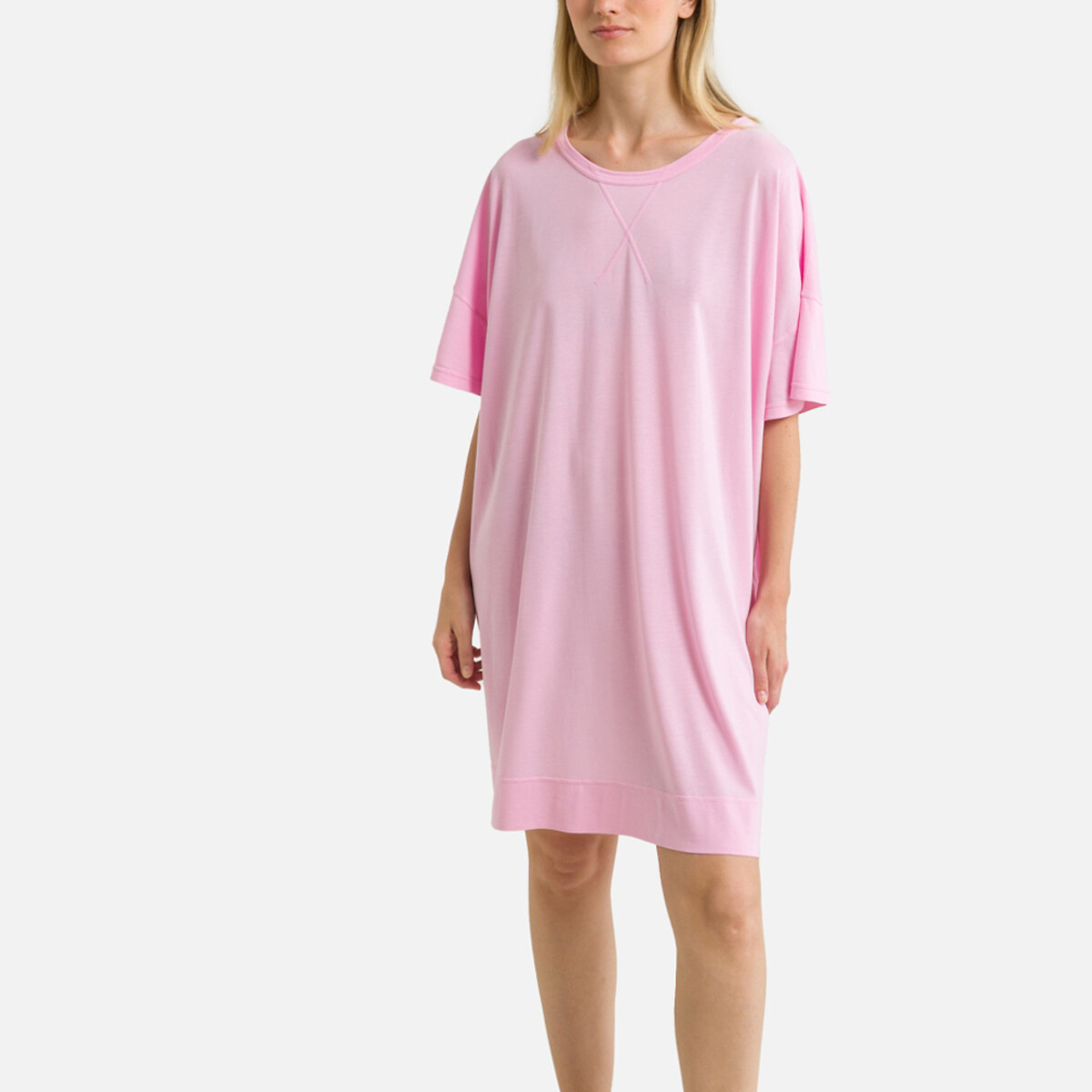 Прямое Платье-майка короткие рукава TUKYBAY XS/S розовый LaRedoute, размер XS/S Прямое Платье-майка короткие рукава TUKYBAY XS/S розовый - фото 1