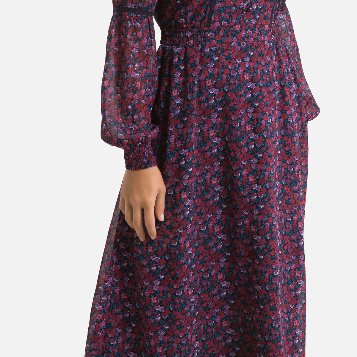 Платье LaRedoute Расклешенное с цветочным принтом 54 разноцветный, размер 54 - фото 3