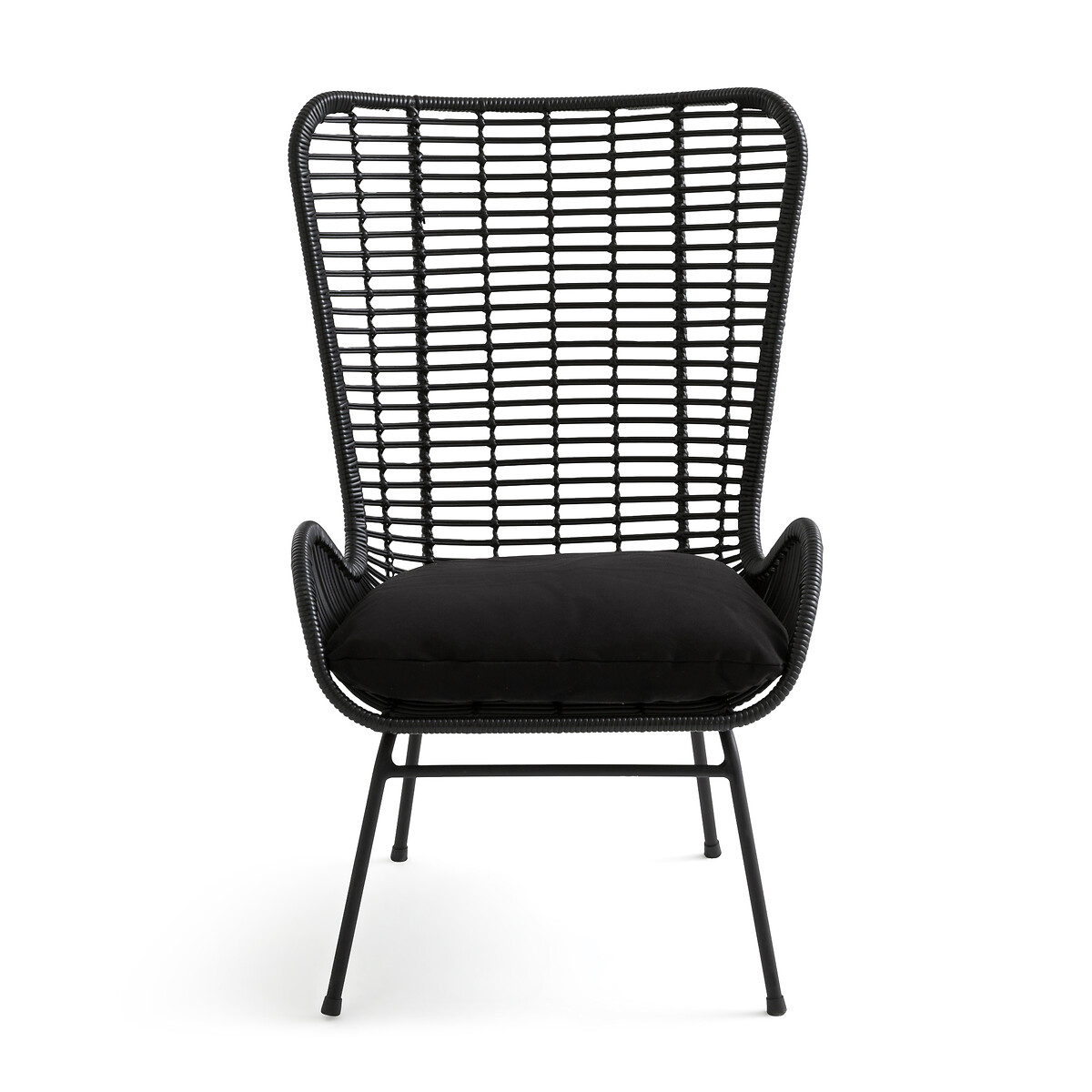 Кресло Садовое из металла и полимера Andy единый размер черный LaRedoute - фото 2