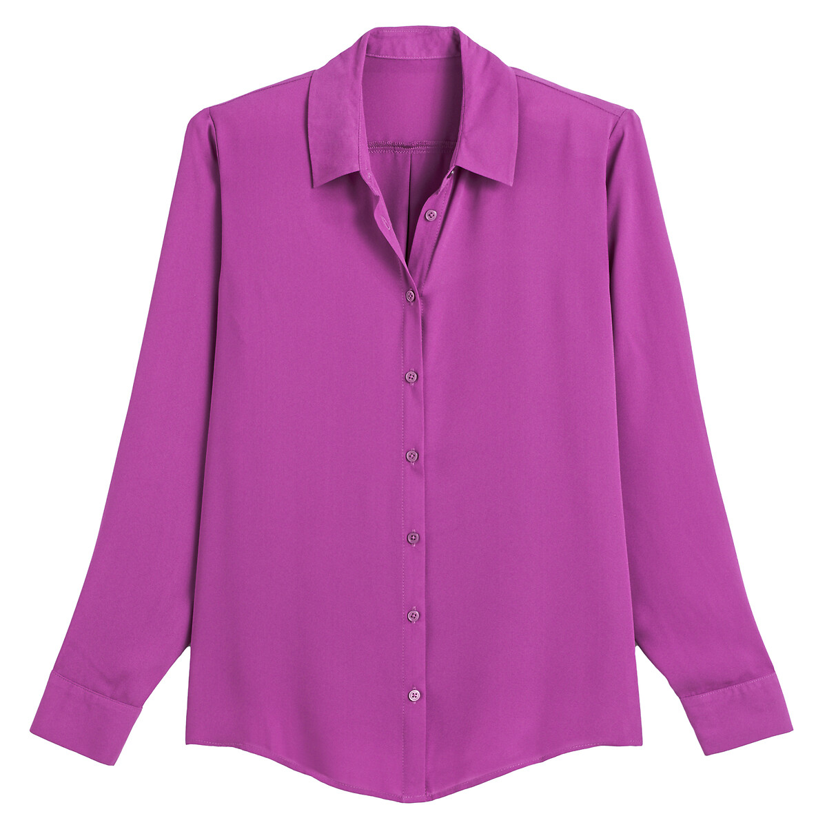 Блузка с длинными рукавами  42 (FR) - 48 (RUS) фиолетовый LaRedoute, размер 42 (FR) - 48 (RUS) Блузка с длинными рукавами  42 (FR) - 48 (RUS) фиолетовый - фото 5