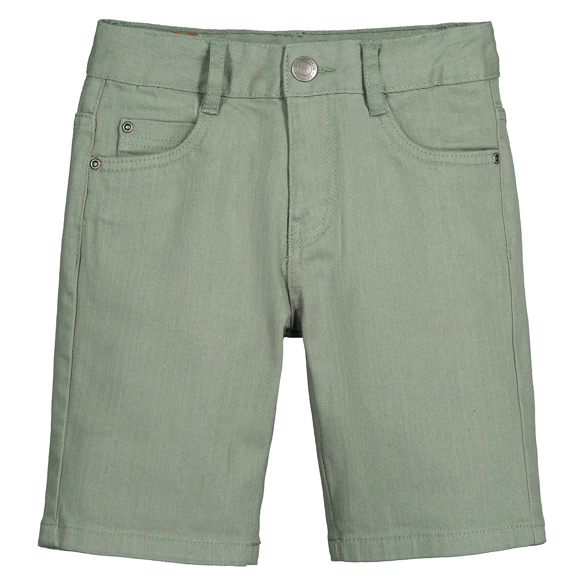 Бермуды Из джинсовой ткани 3-12 лет 6 зеленый LaRedoute, размер 6 - фото 3