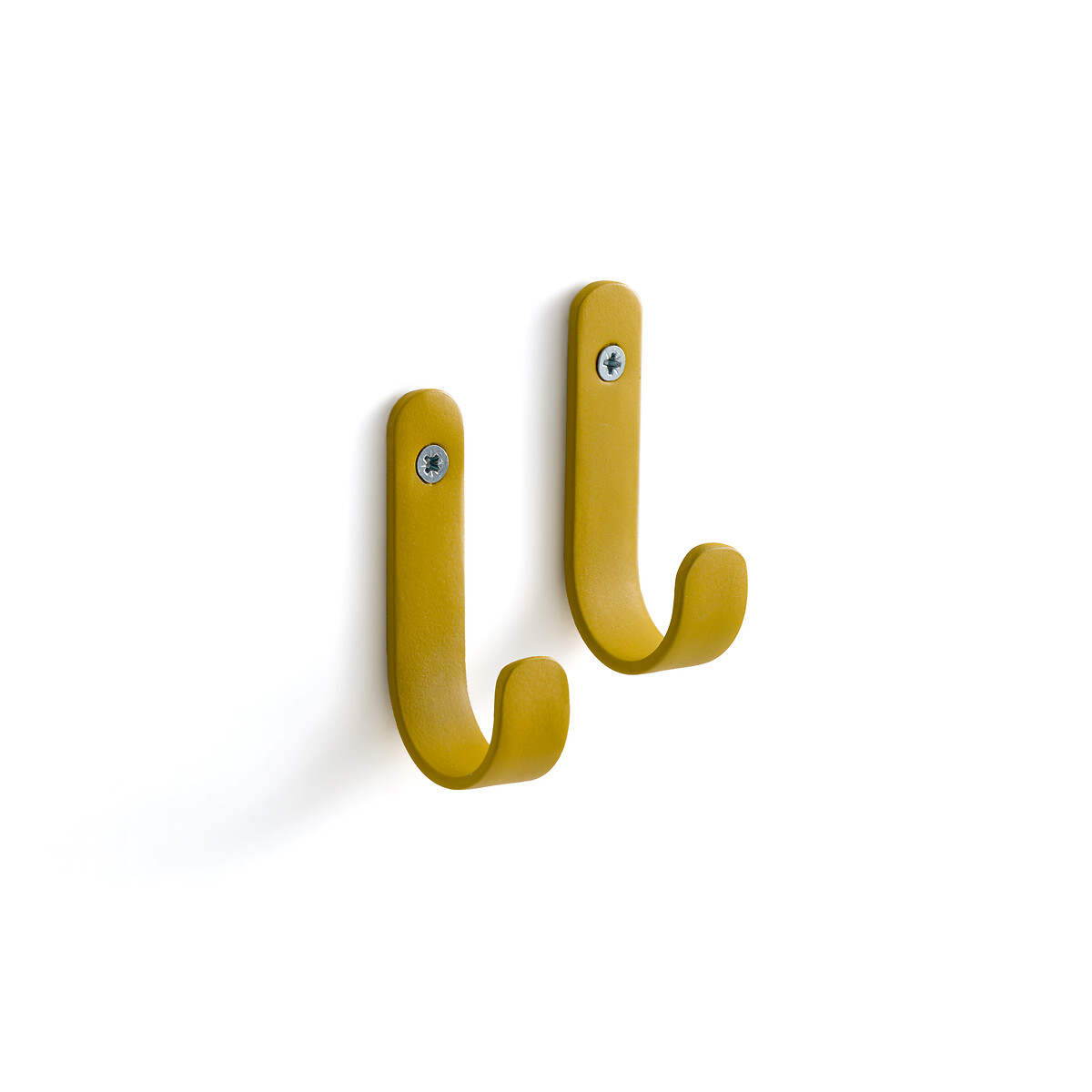 Комплект из двух металлических крючков Для одежды Hiba единый размер желтый
