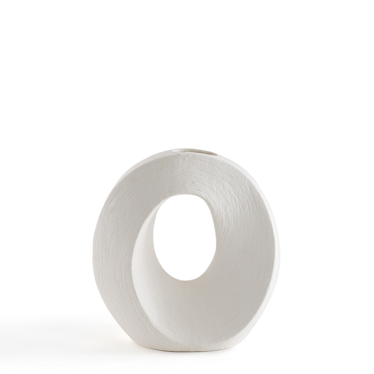 цена Ваза декоративная из керамики В16 см Jolia единый размер белый