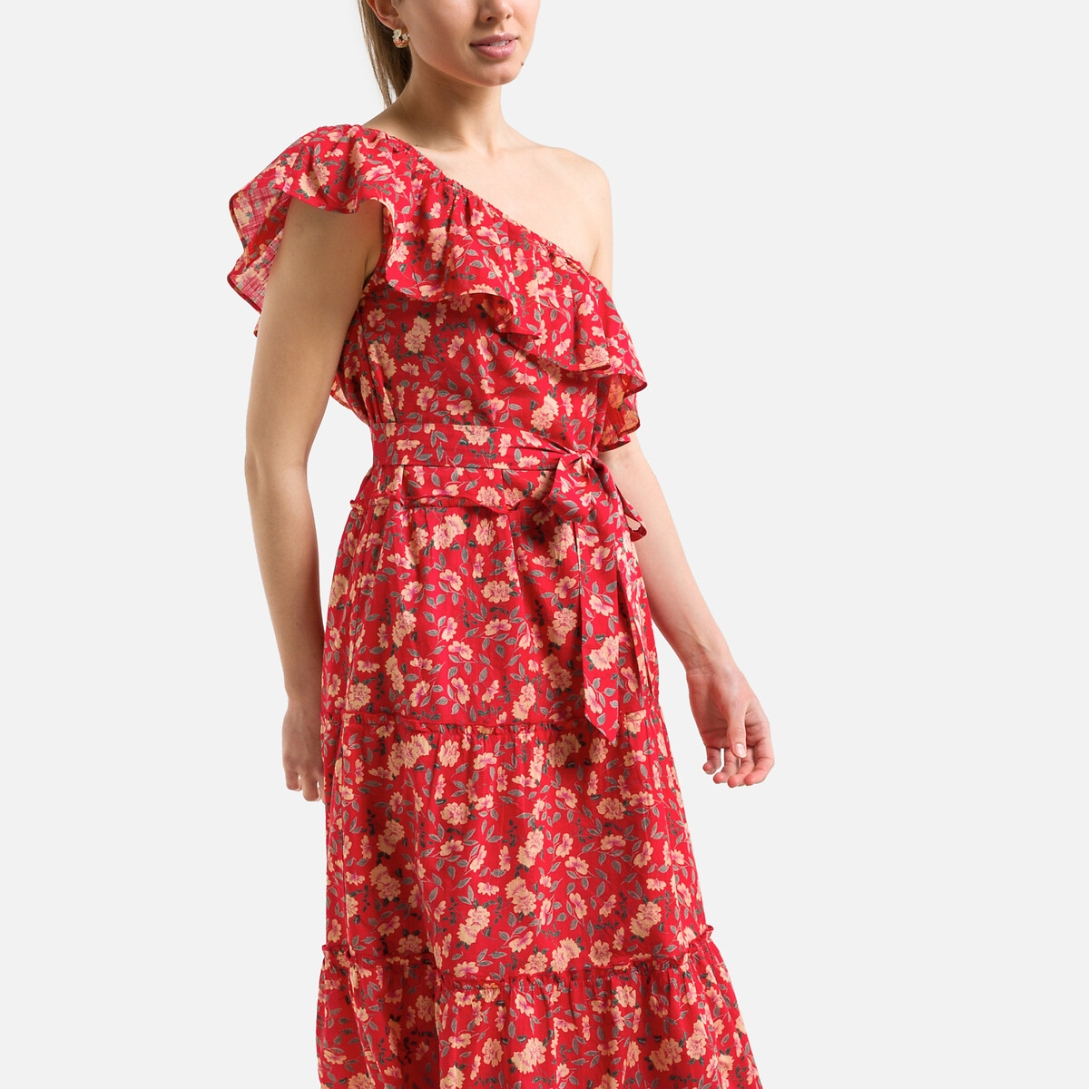 Платье PETITE MENDIGOTE С принтом LAURELINE L красный, размер L - фото 2