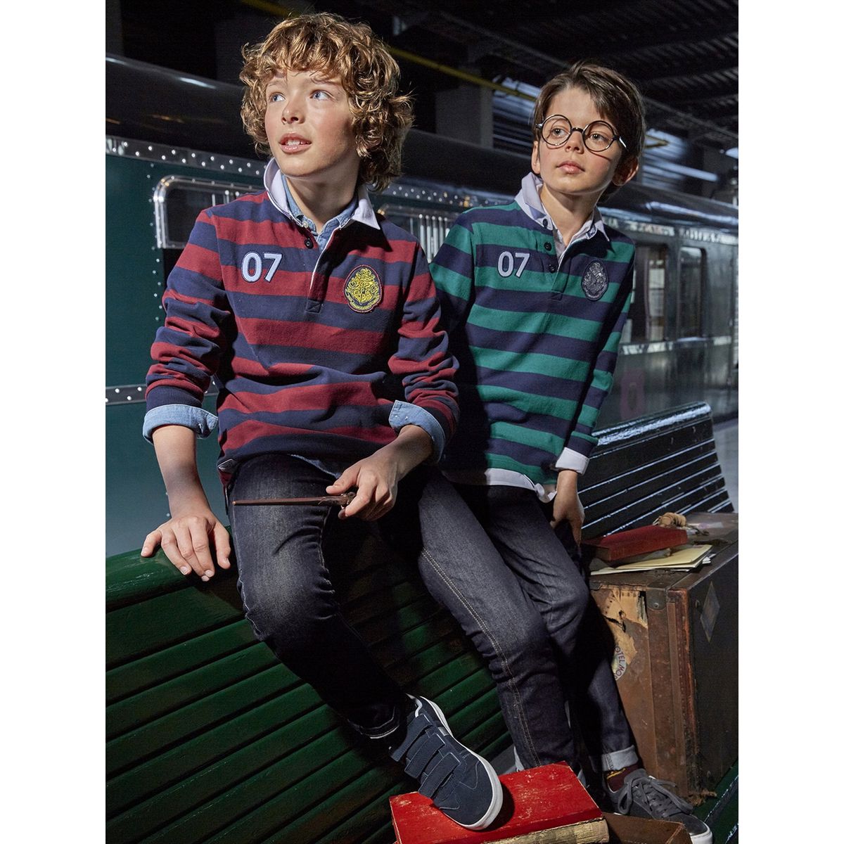 Polo-rugby rayé Collection Harry Potter