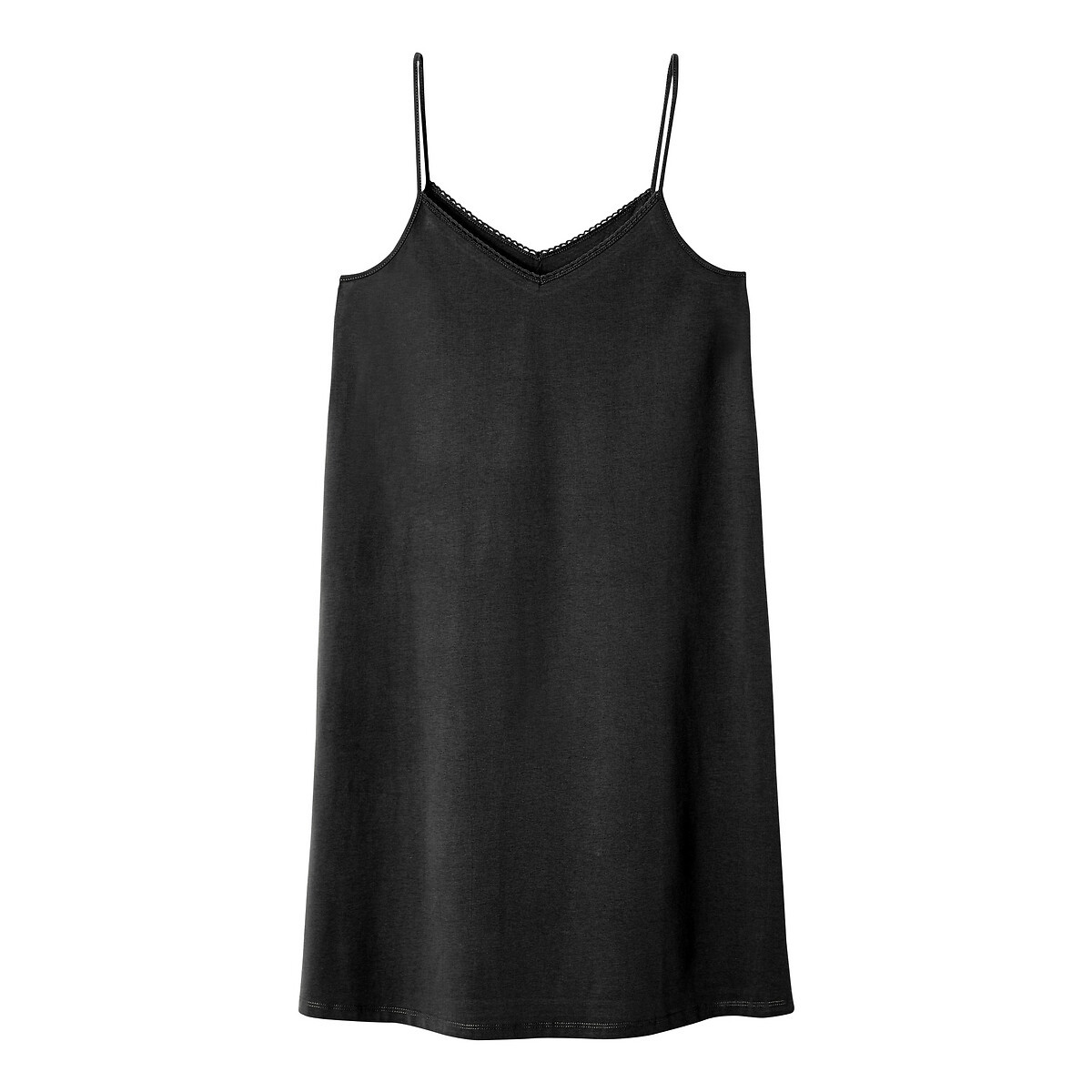 Платье La Redoute Короткое с тонкими бретелями M черный, размер M - фото 5