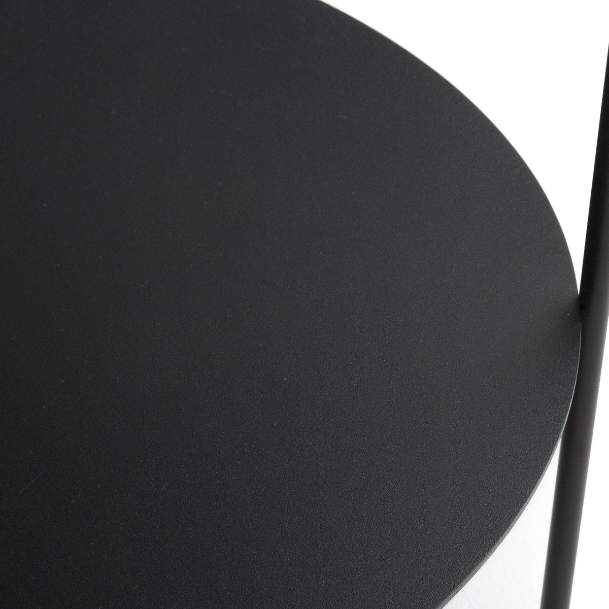 Столик La Redoute Журнальный стальной с двойной столешницей OBLONE единый размер черный - фото 3