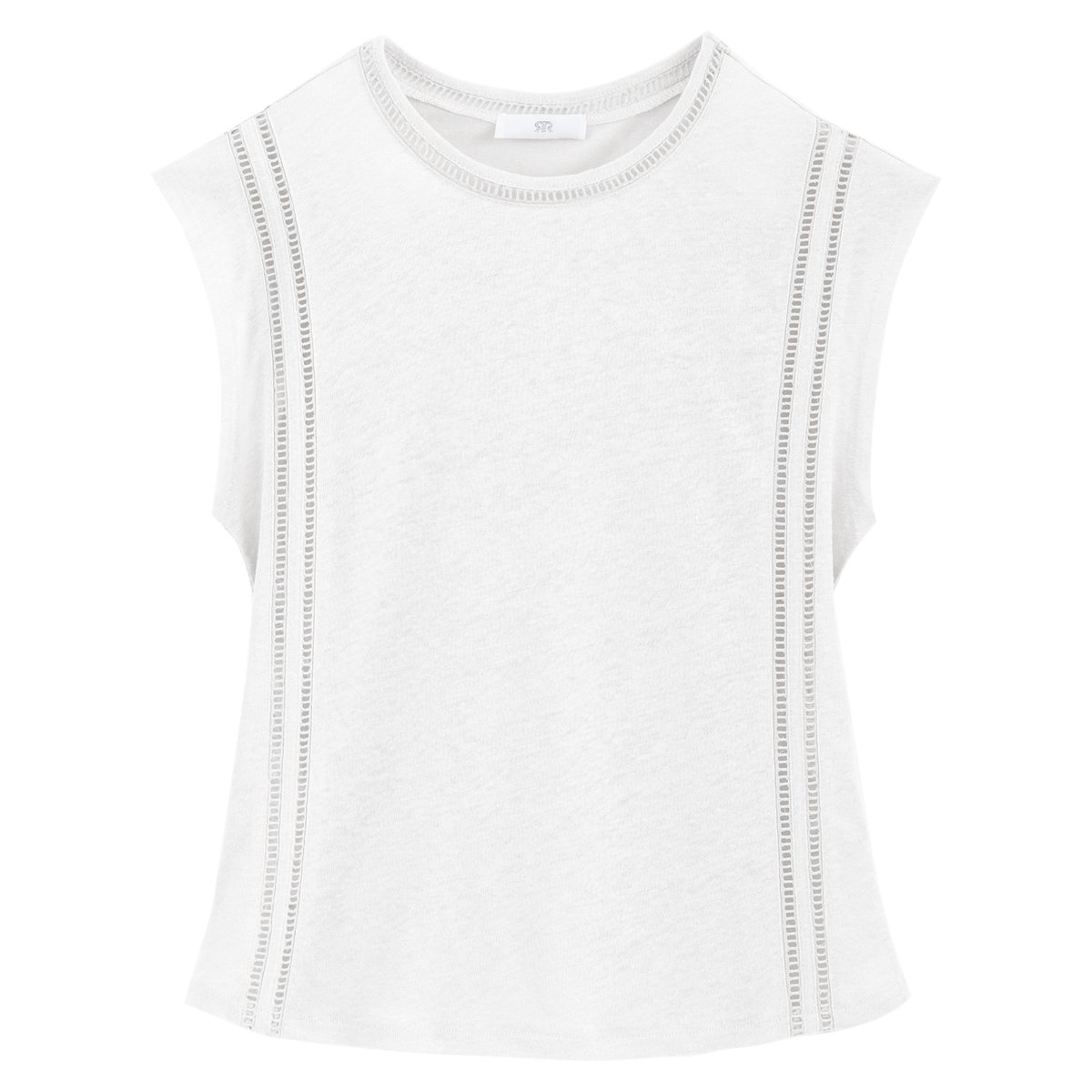 

Футболка La Redoute, Белый, Из чистого льна S белый