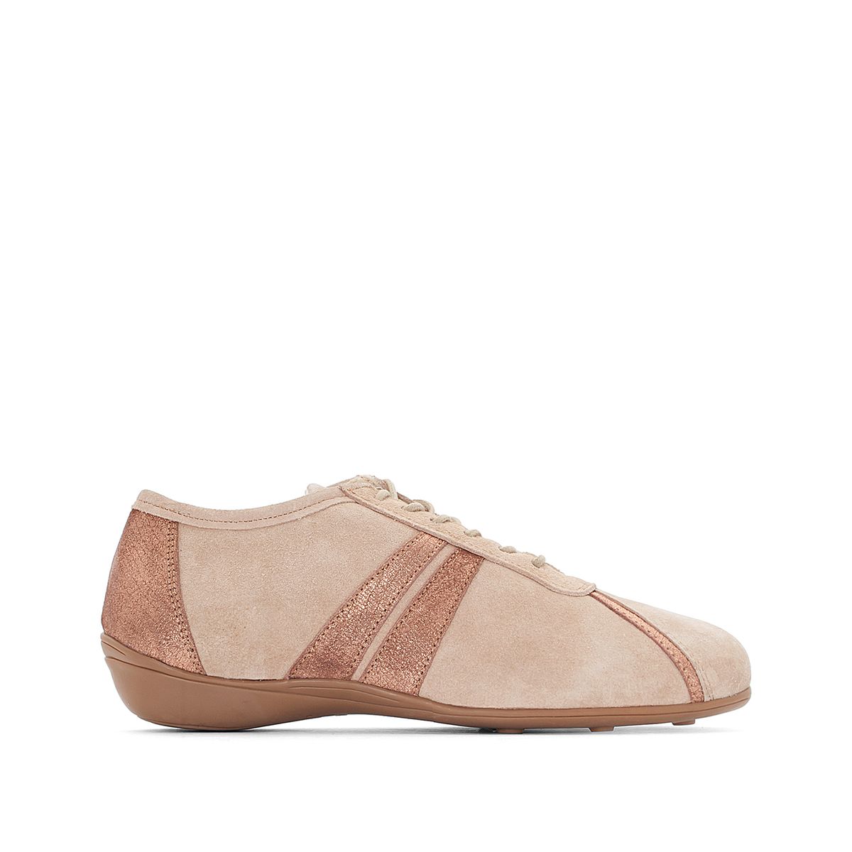 Baskets cuir bicolores