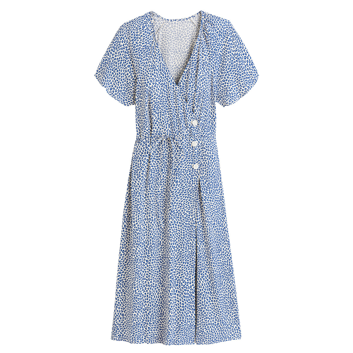 Платье LA REDOUTE COLLECTIONS Длинное с запахом анималистичный принт 44 разноцветный, размер 44 - фото 5