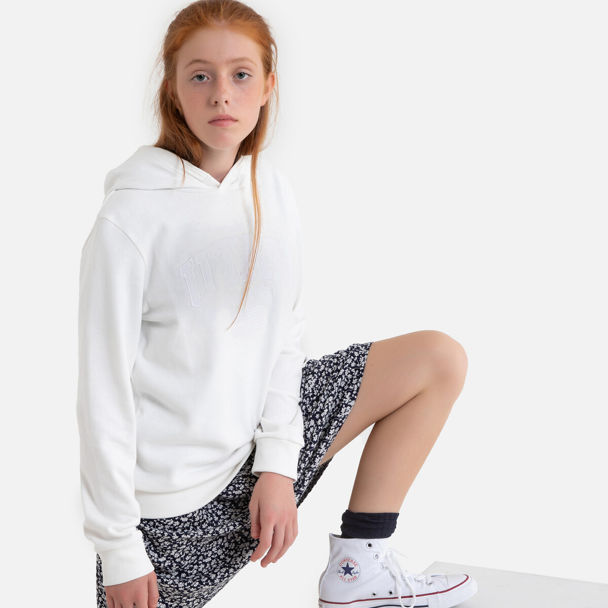 

Свитшот LaRedoute, Бежевый, С капюшоном с принтом 10-18 лет 10 лет - 138 см бежевый