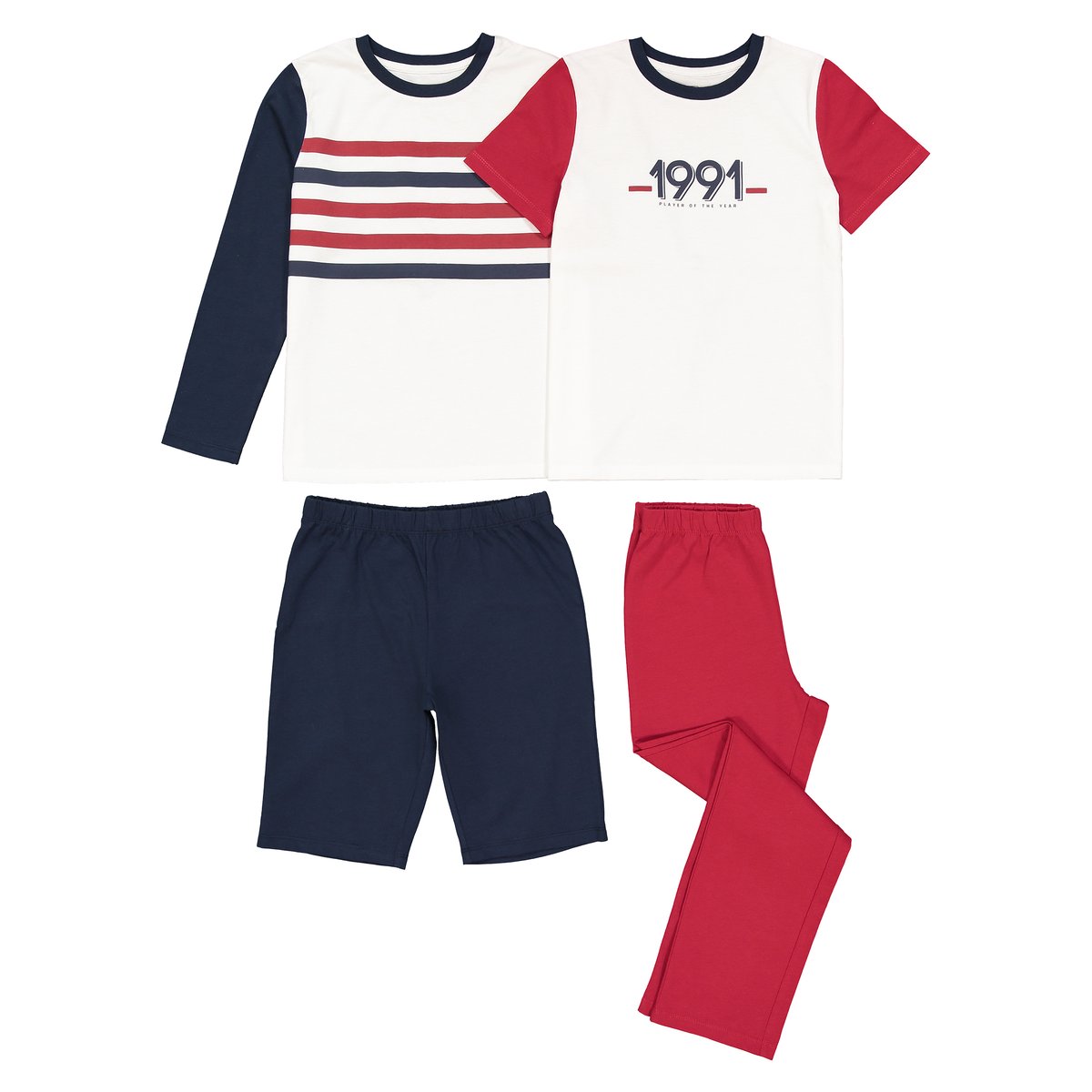 

Комплект из 2 пижам, 3-12 лет, Экрю