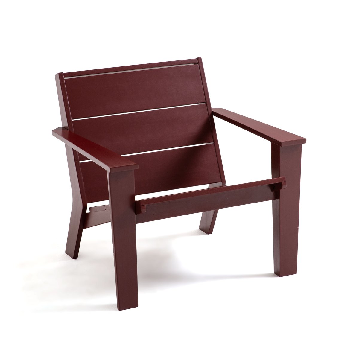 Кресло La Redoute В стиле адирондак из акации с масляным покрытием  Rphir единый размер красный - фото 1