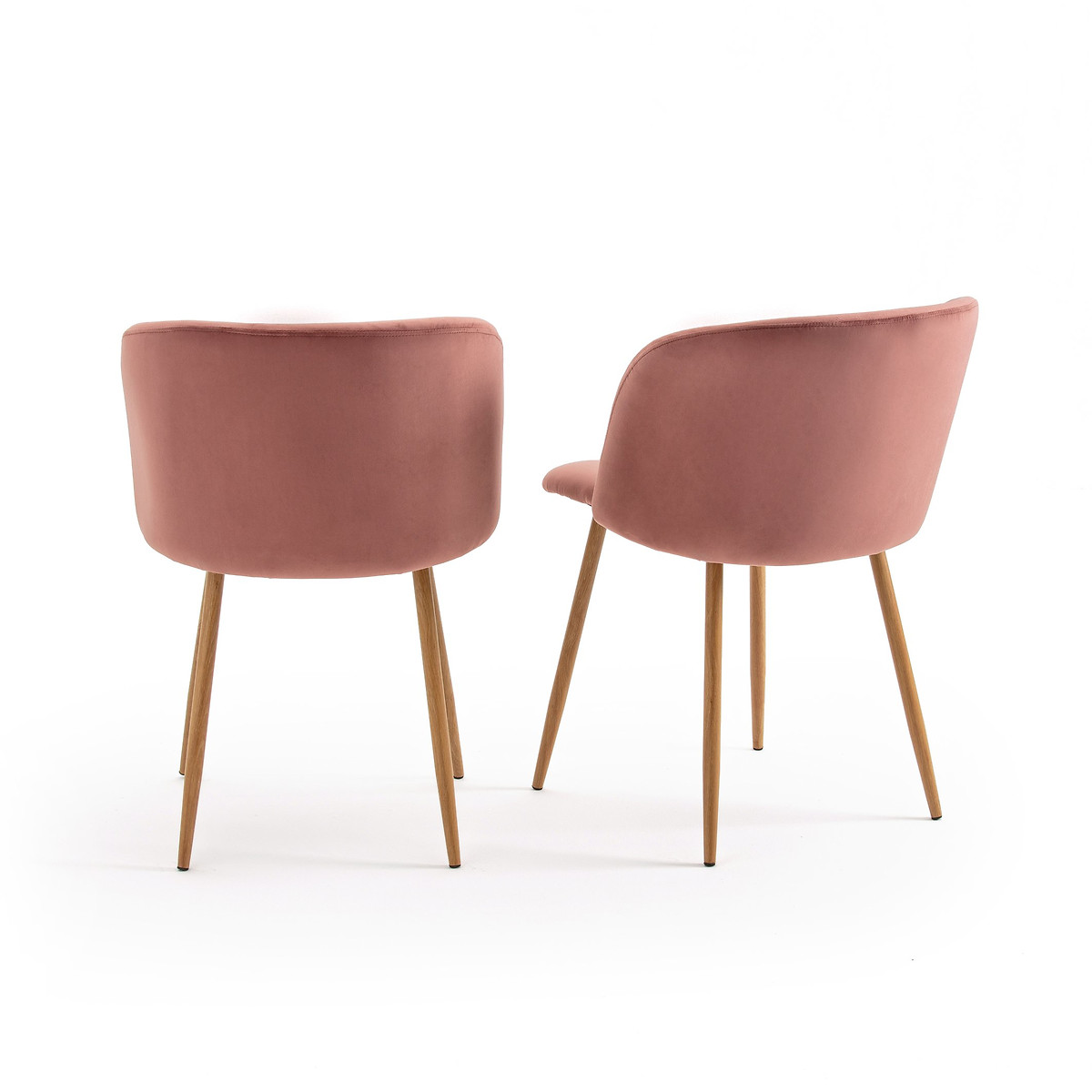 Комплект из  столовых кресел La Redoute Lavergne единый размер розовый - фото 2