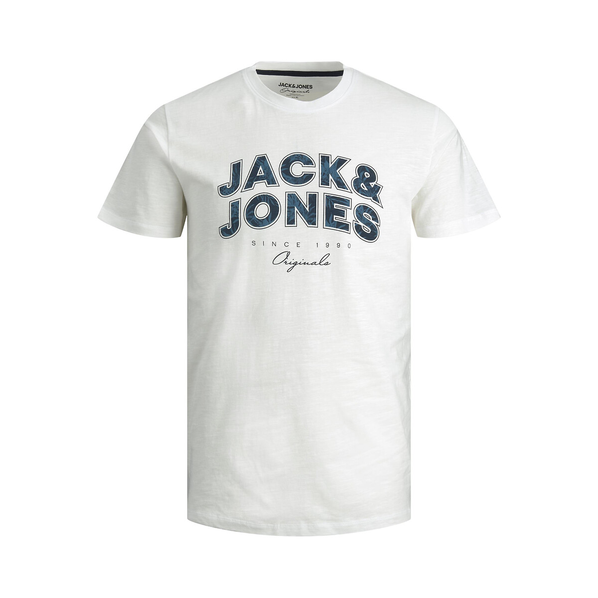 Футболка JACK & JONES С круглым вырезом Jorbloomer XXL белый, размер XXL