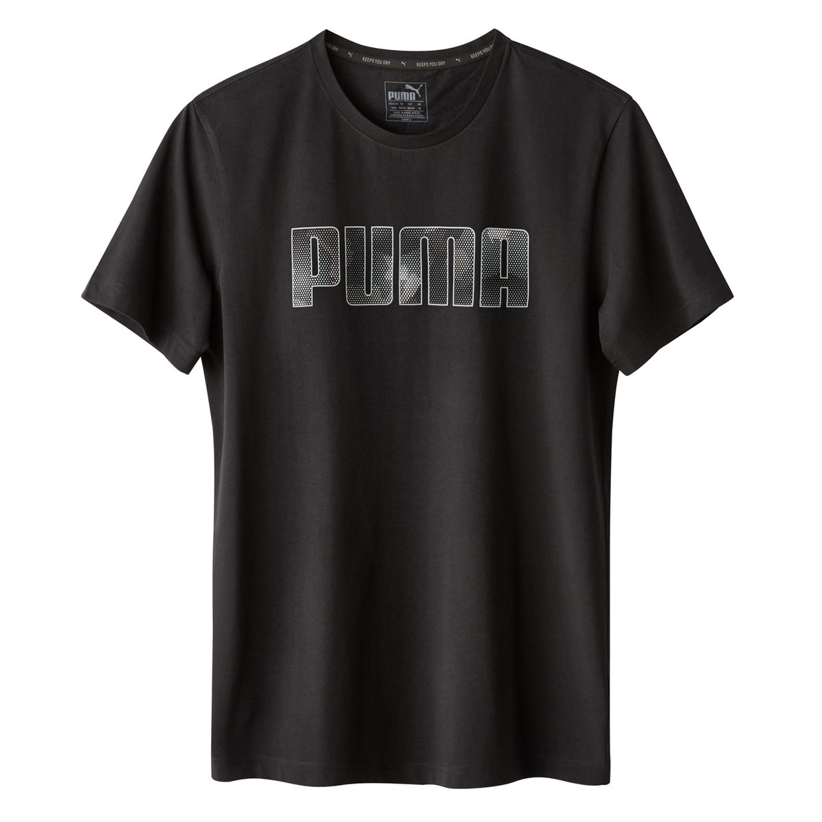 Tee shirt col rond uni, manches courtes