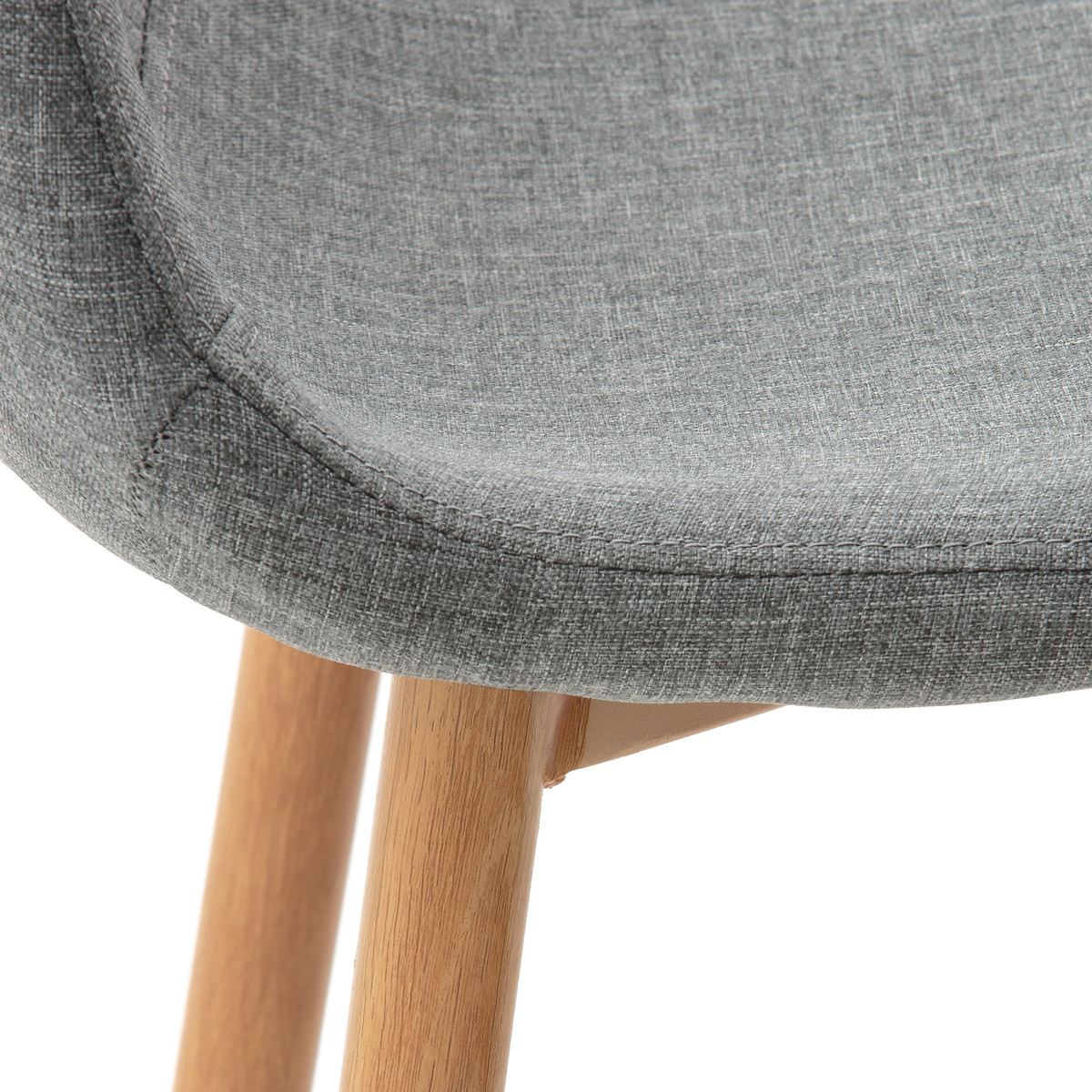 Комплект из  барных стульев La Redoute Средней высоты NORDIE единый размер серый - фото 3