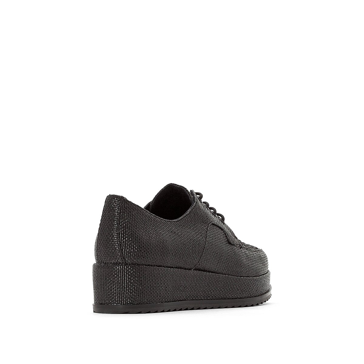 Ботинки-дерби La Redoute На шнуровке на платформе 38 черный, размер 38 - фото 3