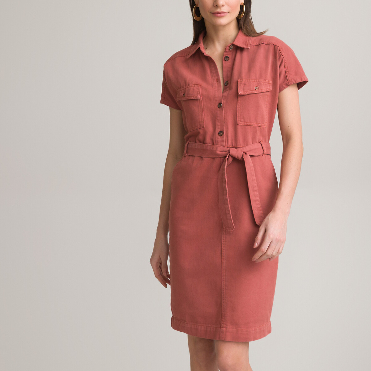 Платье-миди ANNE WEYBURN Прямое с короткими рукавами 44 красный, размер 44 - фото 1
