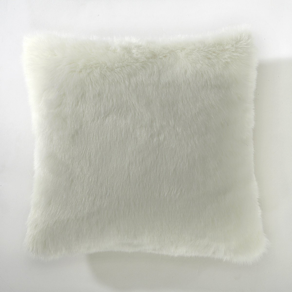 Чехол LaRedoute Для подушки из искусственного меха BAZSO 40 x 40 см белый, размер 40 x 40 см