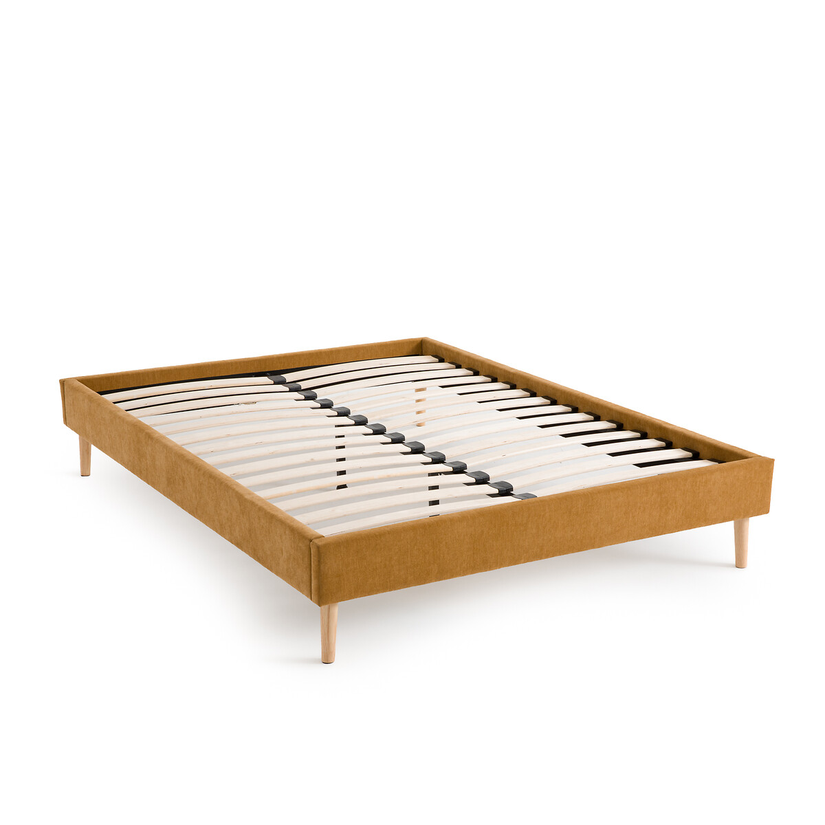 Кровать с кроватным основанием Mijo  160 x 200 см желтый LaRedoute, размер 160 x 200 см - фото 3