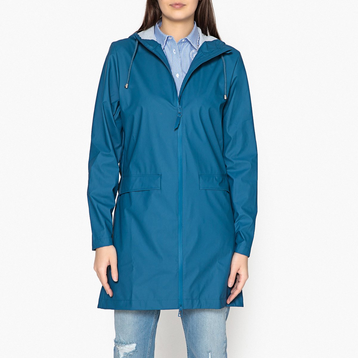 

Плащ с капюшоном средней длины COAT