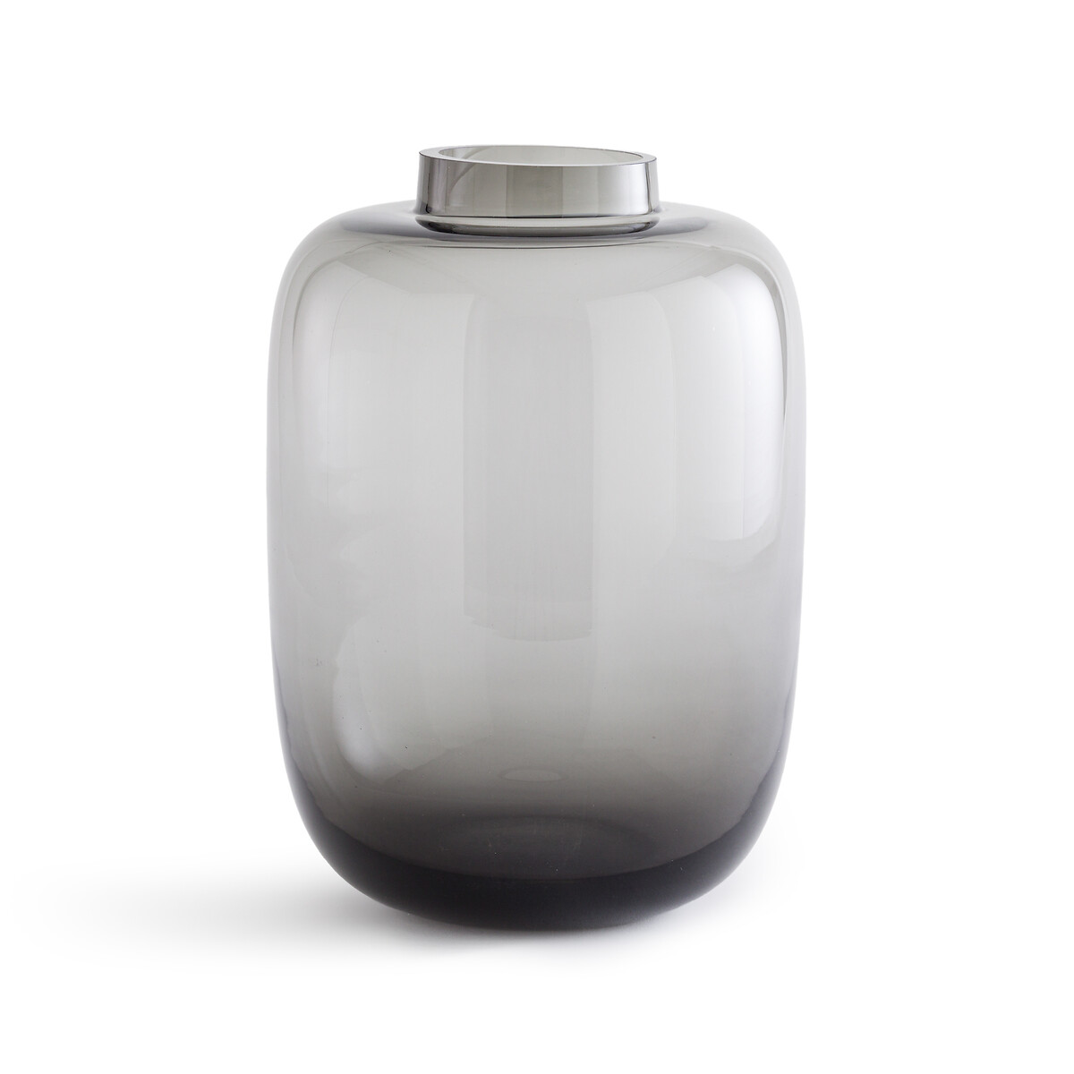 Ваза из цветного стекла Agata единый размер серый ваза волшебная ночь стекло цвет черный 29 см