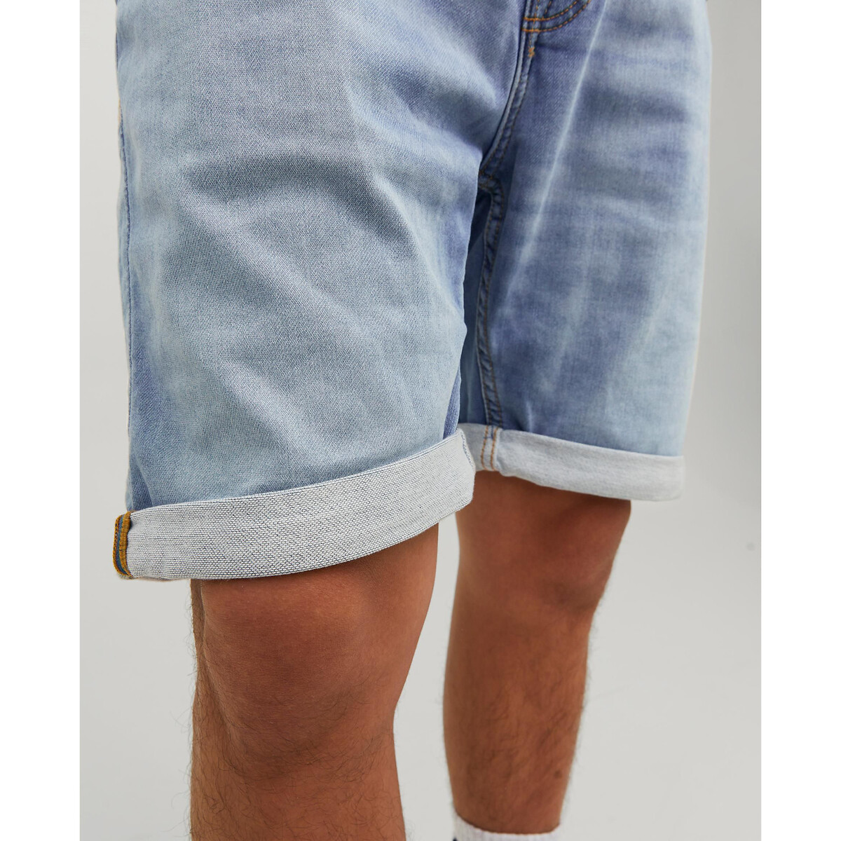 Шорты Из джинсовой ткани Rick L синий LaRedoute, размер L - фото 5