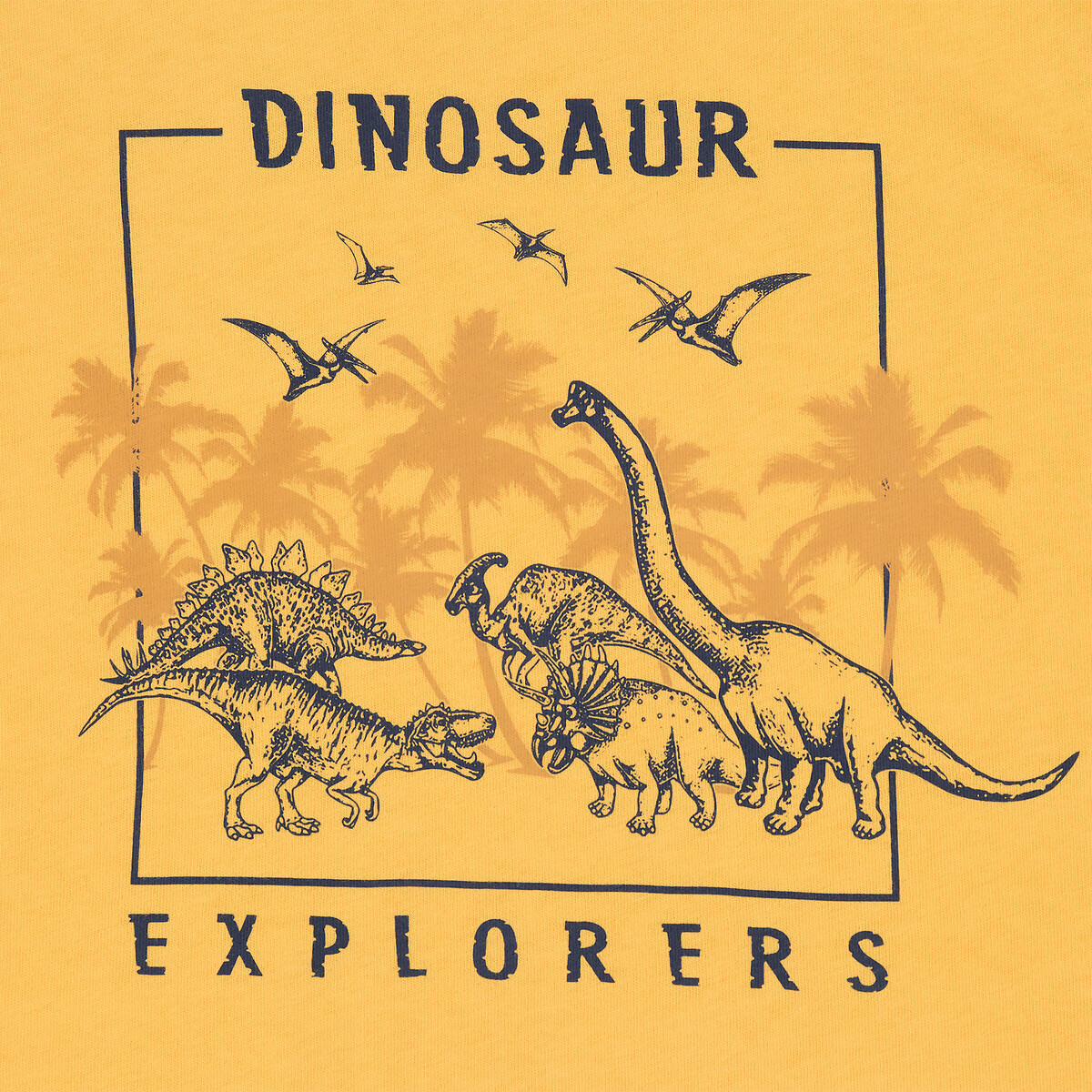 Футболка с принтом динозавры  12 желтый LaRedoute, размер 12 - фото 4