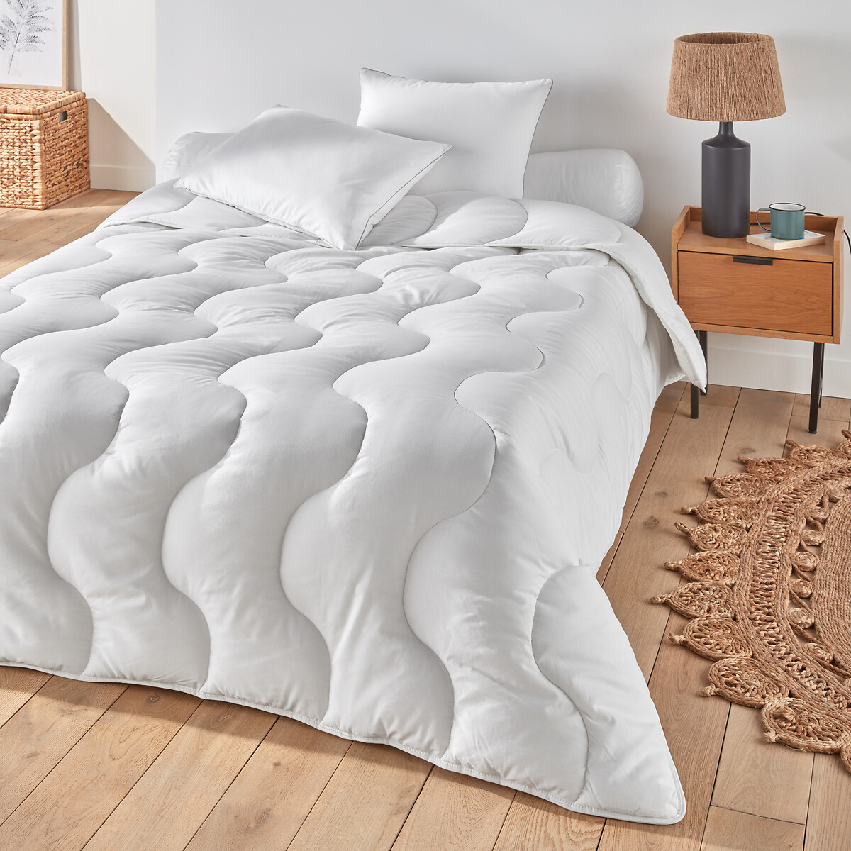 Одеяло CHAUDE - с обработкой от клещей дышащее 140 x 200 см белый