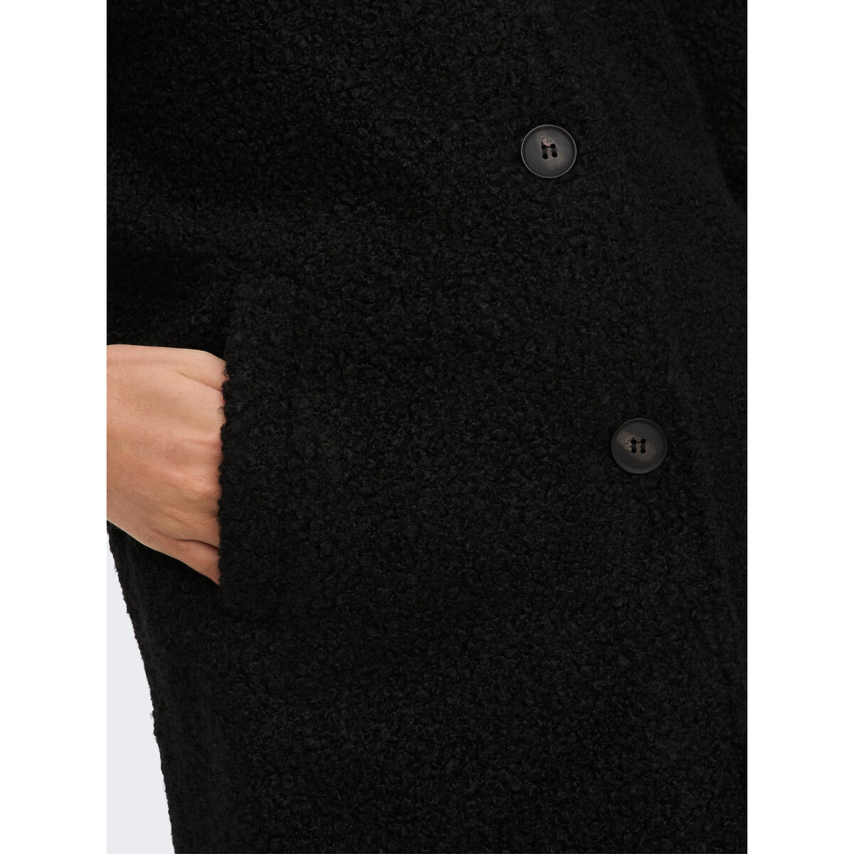 Пальто С воротником-стойкой из искусственного меха XS черный LaRedoute, размер XS - фото 5