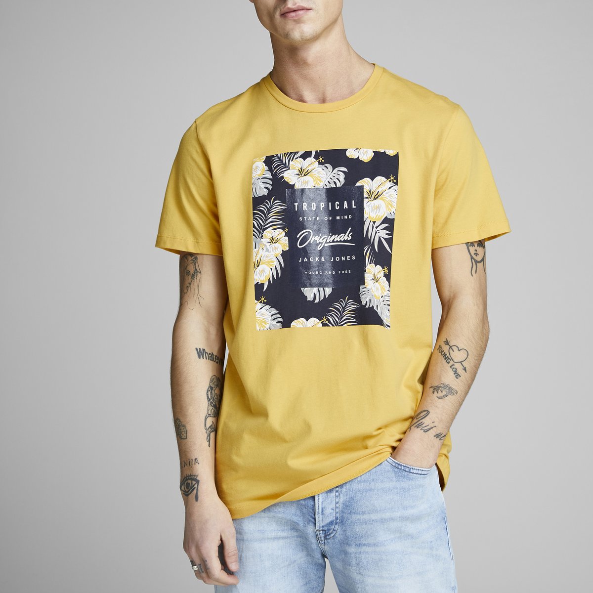 

Футболка La Redoute, Желтый, С круглым вырезом и короткими рукавами S желтый