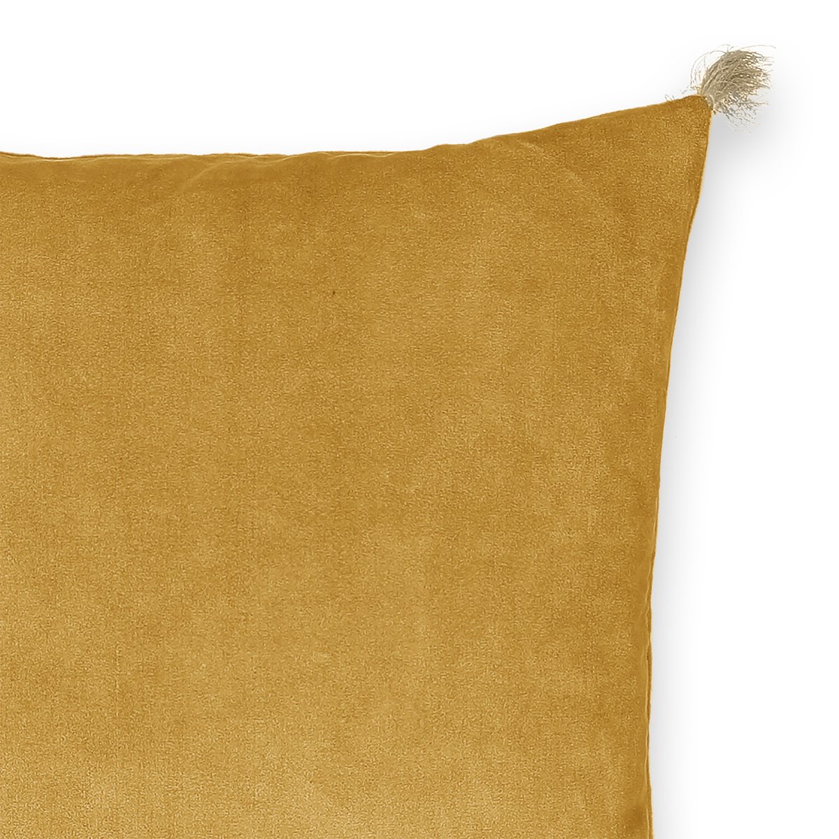 Чехол LaRedoute На подушку велюровый Cacolet 50 x 30 см желтый, размер 50 x 30 см - фото 4