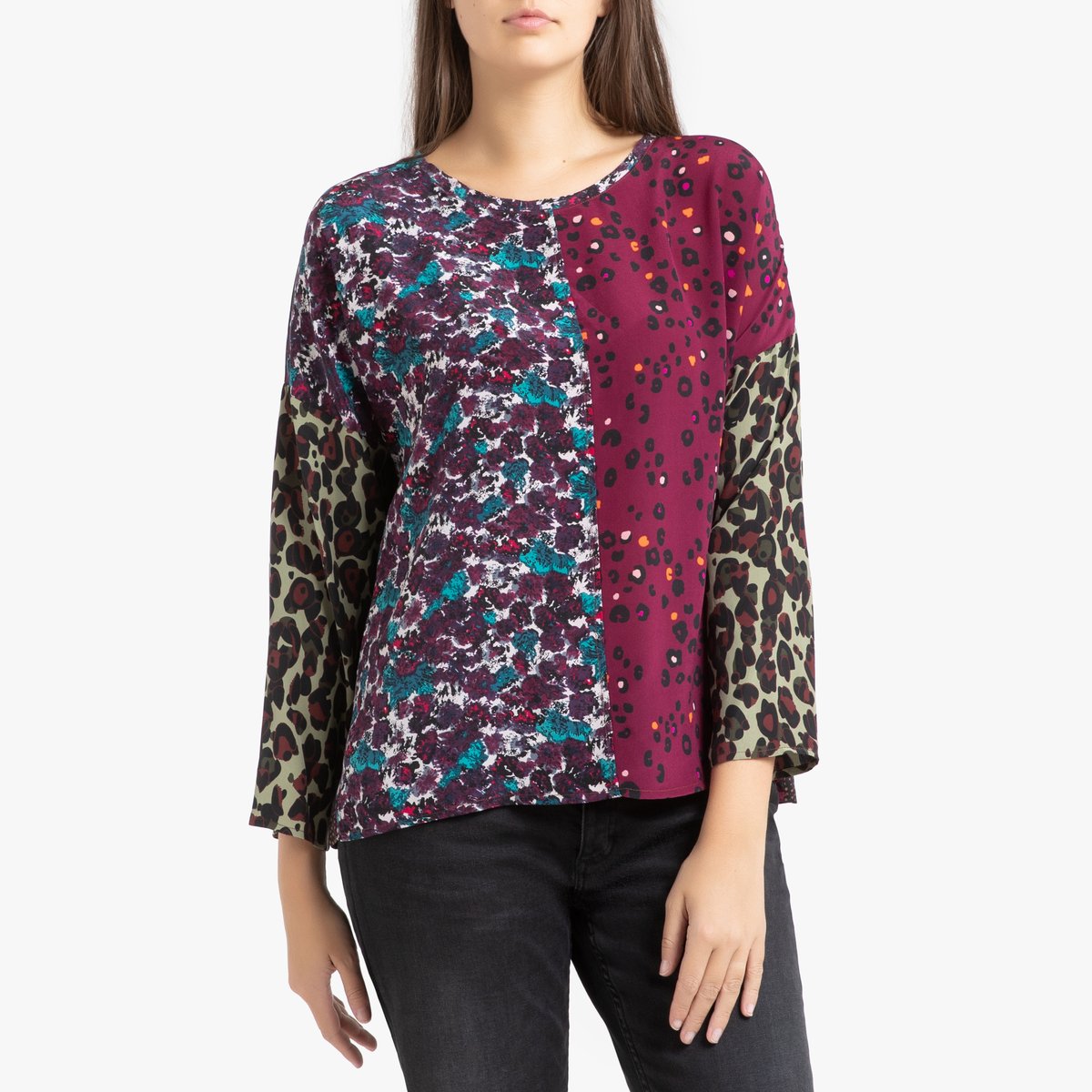 

Блузка LaRedoute, Красный, Из шелка с длинными рукавами GERS S/M красный