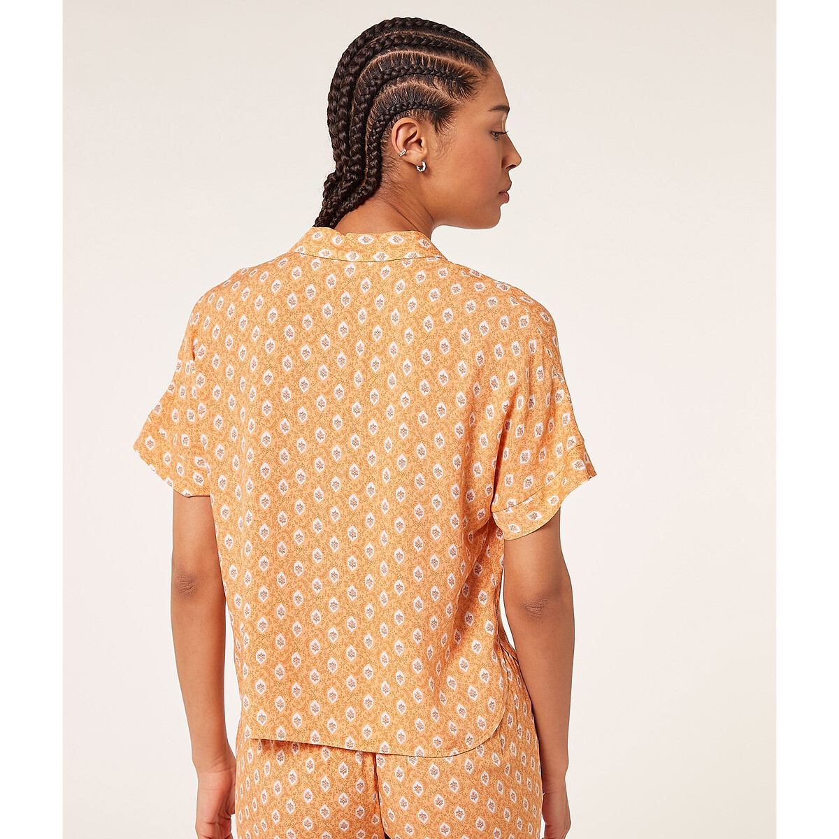 Рубашка ETAM От пижамы Gamy S оранжевый, размер S - фото 2