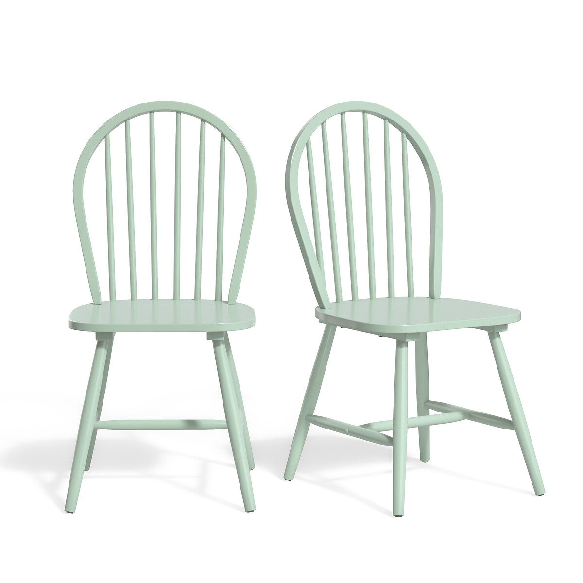 цена Комплект из 2 стульев с решетчатой спинкой WINDSOR единый размер зеленый
