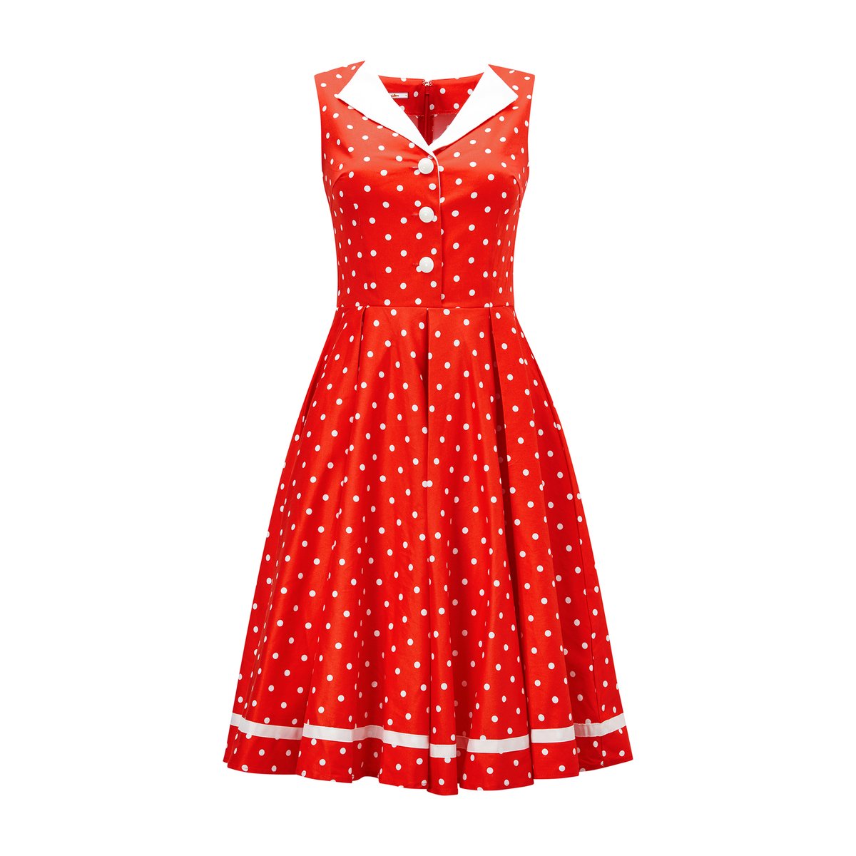 Платье  - красный/ белый цвет
