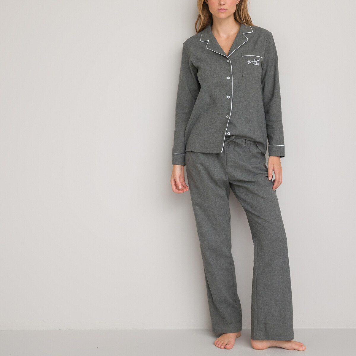 Пижама с длинными рукавами 38 (FR) - 44 (RUS) серый