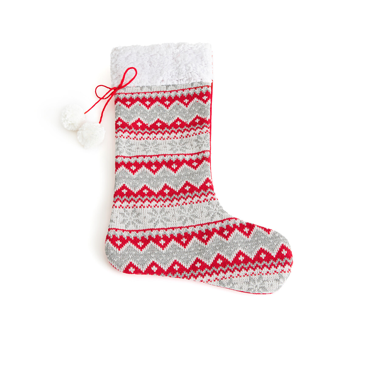 Носок новогодний с декором Caspar единый размер разноцветный носок мини новогодний 9х15 см красный